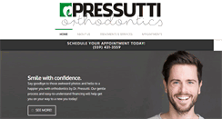 Desktop Screenshot of pressuttiortho.com